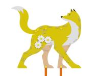 Бизи-стенд "Лиса" декоративно-развивающий