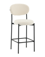 Стул полубарный Бриф DD букле молочный