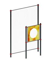 Стенка для метания мяча ГТО ОВ 02-120 (108)