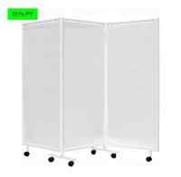 Ширма медицинская с пластиком на колесиках Ш02