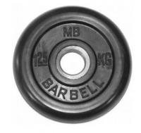 Диск обрезиненный BARBELL MB (металлическая втулка) диаметр 51 мм