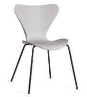 Стул Jacobsen (mod DC 102-1) пластик/металл, 45 х 54.5 х 80 см, Grey (Cерый) /Black (Черный)