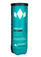 Мячи для большого тенниса DIADEM Premier All Court 3B, BALL-CASE-ALLCRT, упаковка 3 мяча, ITF