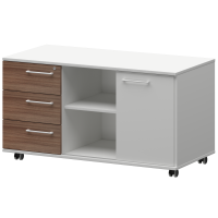 Креденция левая KZT-62L Темный шимо/Белый F0000028907