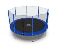 Батут DFC Trampoline Fitness 14ft наружн.сетка, синий (427см)