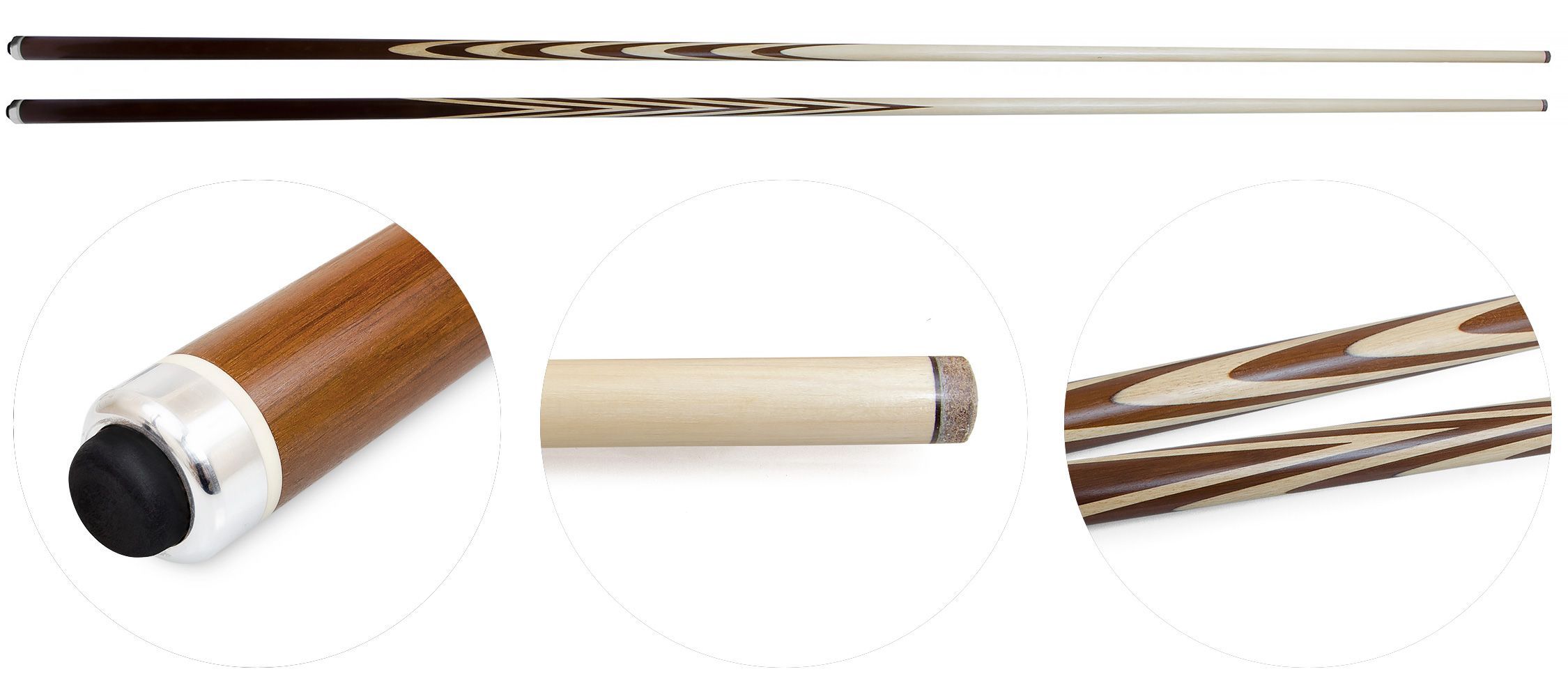 Кий / пирамида 1-pc "Классика" (термограб) 10 запилов