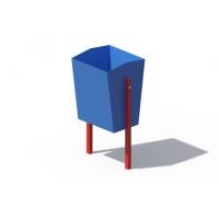 Урна металлическая синяя ДХО 01080