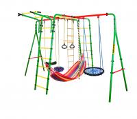 Спортивно-игровой комплекс Kampfer Wunder Sommer (Гнездо малое синее (синяя лиана, красный гамак))