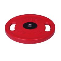 Диск олимпийский с ручками d 51 мм цветной 25,0 кг (красный)