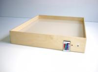 Настольный световой модуль из фанеры для рисования песком