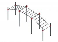 Воркаут комплекс 35 с наклонными рукоходами (89) ОВ 01-081