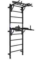 Спортивный комплекс "Формула здоровья" + навесные турник и брусья HIT FLEXTER PROFI чёрный