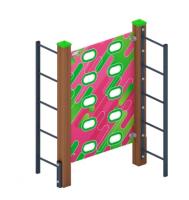 Стенка для лазанья тип 3 - СО 1.20.06-01 (розовый принт)