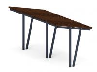 Пергола тент (наклоная) - МФ 77.03.02-01 /без поликарбоната/