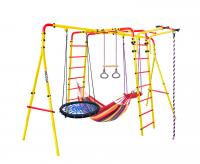 Спортивно-игровой комплекс Midzumi Chikara Akarui Large XL (Гнездо большое синее (красный гамак))