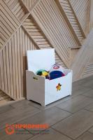 Ящик для игрушек ЗВЕЗДА белый