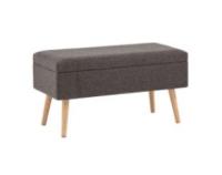 Банкетка Сторми с ящиком темно-серый