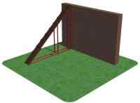 Полоса препятствий - Забор с наклонной доской