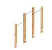 Турник взрослый тройной (лиственница) СО 2.20.10-Л.И1