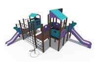  Детский игровой комплекс Викинг Н-1200 (с дополнительной горкой 750 мм) ДИО 13080.1