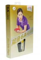 Ракетка для настольного тенниса Double Fish 6A+C, ITTF Approved, 2 мяча