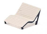 Шезлонг парковый - МФ 42.03.01-21 (Светлый дуб) Д:1500 (под анкера)