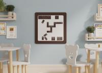 Настенная логическая игра Домино с магнитами, мягкий полимер