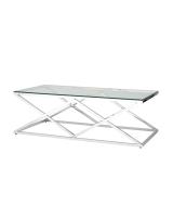 Журнальный стол 120*60 ИНСИГНИЯ серебро