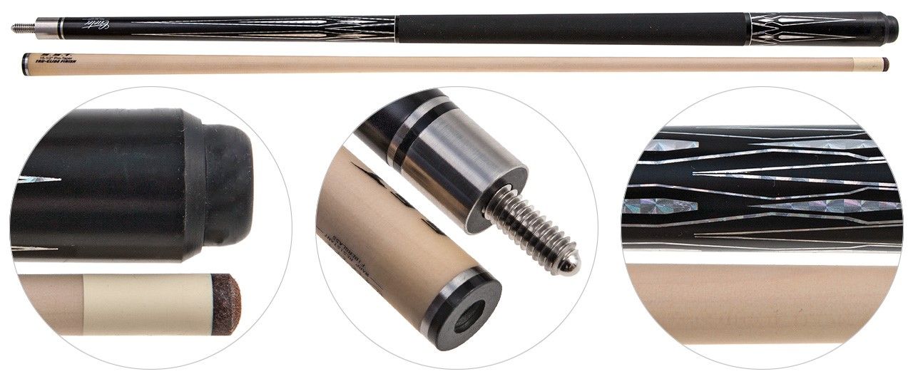 Кий / пул 2-pc "Cuetec Cobra C-1" (черный)