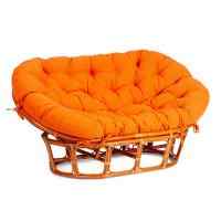 Диван MAMASAN/МАМАСАН 23/02 W /с подушкой/ подушка 182х119 см, 169х102х80 см, Honey (мед), ткань, оранжевый, С 23