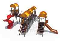 Детский игровой комплекс серии солнышко "Забава" Н-1200 и Н-2000 (винтовой скат) ДИО 03070