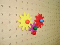 Тактильный навесной элемент - «Шестерёнки 3 шт.»