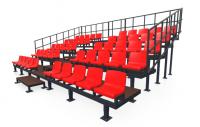 Трибуна крытая сборно-разборная без навеса на 50 мест МФ 10-003 БН