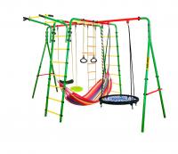 Спортивно-игровой комплекс Kampfer Wunder Sommer (Гнездо большое синее (зеленая лиана, красный гамак))