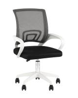 Кресло офисное TopChairs Simple SN черный пластик белый