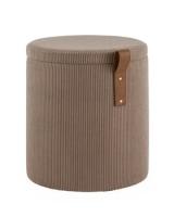 Пуф Руни S с ящиком вельвет коричневый