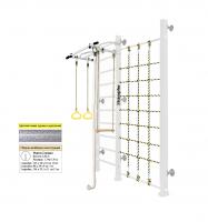 Шведская стенка Kampfer Winner Wall (№6 Жемчужный Стандарт белый антик турник)