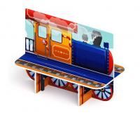 Паровозик - Скамейка детская - МФ 41.03.06
