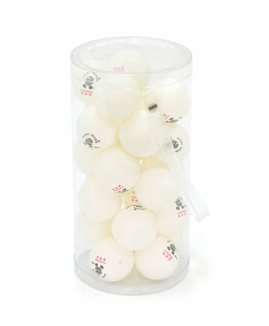 Мячи Dragon Training Platinum 3* New (24 шт, бел.) в тубусе