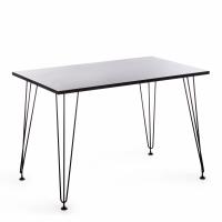Стол STAR ЛДСП/металл, 110х70х75 см, черный топ/черные ножки