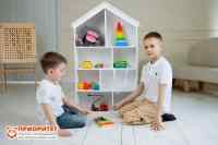 Стеллаж для игрушек и книг «Волшебный домик»