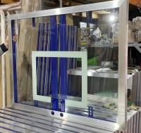 Щит баскетбольный тренировочный закаленное стекло 10 мм. (1200х900 мм.)