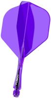 Литые оперения с хвостовиками Winmau Fusion Short Purple (фиолетовые)