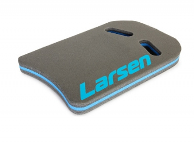 Доска для плавания AquaFitness Larsen YP-08SP р28х45х3.5 графит/бирюз