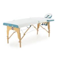 Массажный стол складной деревянный Med-Mos JF-AY01 (PW2.20.13A) 2-х секционный (светлая рама)