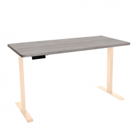 Стол с регулировкой высоты электрический LuxAlto LA-T33-2AR2 слоновая кость/бежево-серый ЛДСП 120*60*2.