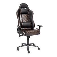 Кресло iChess кож/зам, черный/коричневый