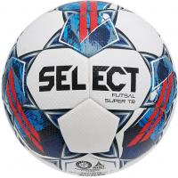 Мяч футзальный SELECT Futsal Super TB 3613460003,р.4, FIFA Pro, ПУ,руч.сш, бело-синий