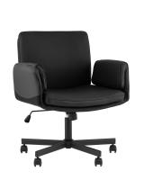 Кресло офисное TopChairs Foldo с откидными подлокотниками черное