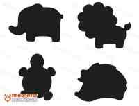 Набор фигурных грифельных меловых досок «Зоосад»